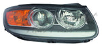 HEAD LAMP RH HALOGEN W/CLEAR LOWER REFLECTOR BLACK BEZEL CAPA — photo 1