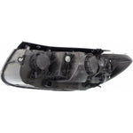 HEAD LAMP RH HALOGEN W/CLEAR LOWER REFLECTOR BLACK BEZEL CAPA — photo 3
