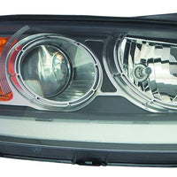 HEAD LAMP RH HALOGEN W/CLEAR LOWER REFLECTOR BLACK BEZEL HQ