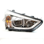 HEAD LAMP RH HALOGEN SPORTS BLACK BEZEL CAPA — photo 1