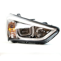 HEAD LAMP RH HALOGEN SPORTS BLACK BEZEL CAPA
