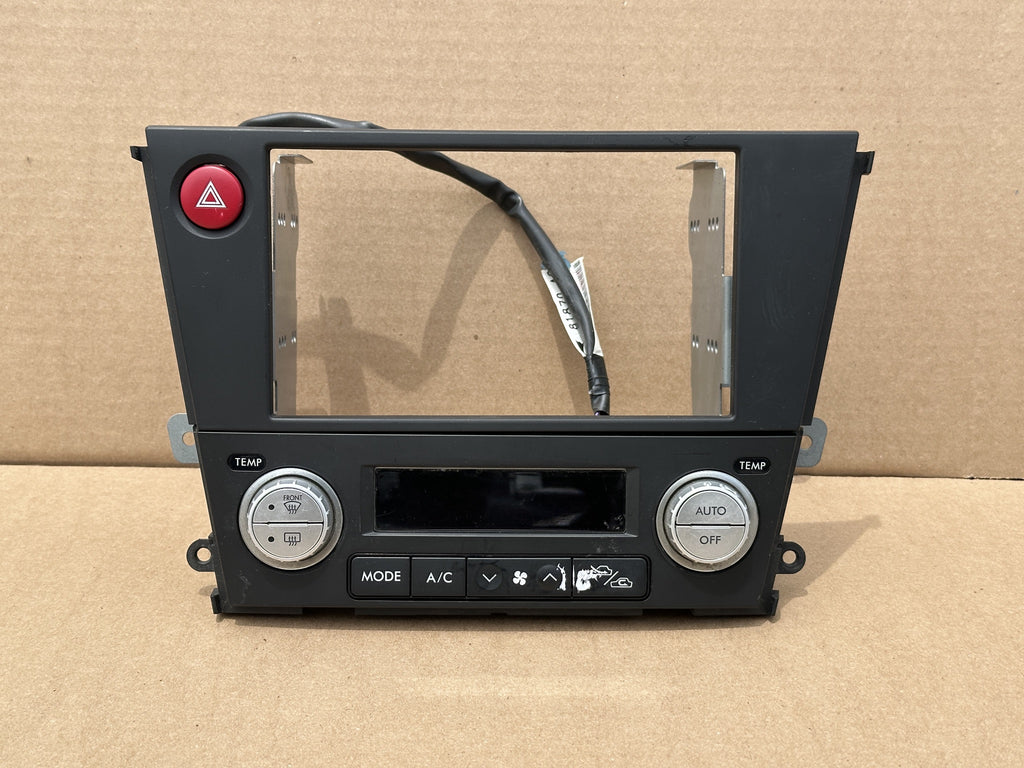 JDM Subaru Legacy 2005-2009 Outback Climate Control Din Dual Double Bezel Hazard