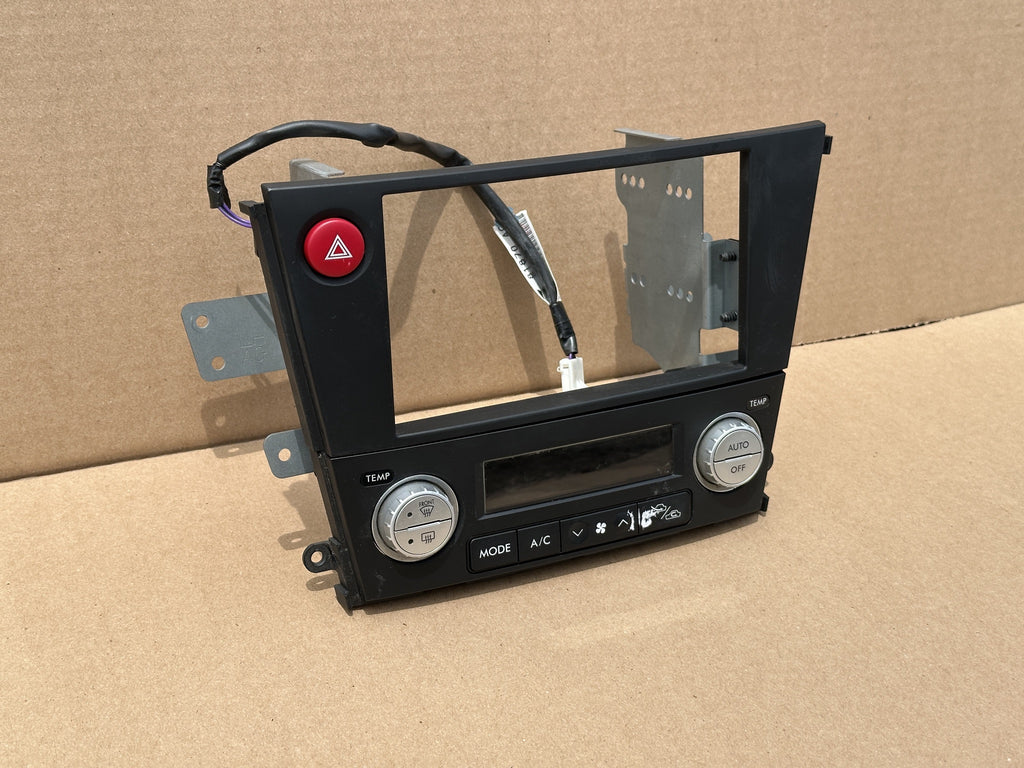 JDM Subaru Legacy 2005-2009 Outback Climate Control Din Dual Double Bezel Hazard