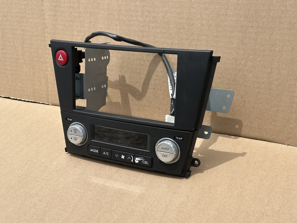 JDM Subaru Legacy 2005-2009 Outback Climate Control Din Dual Double Bezel Hazard