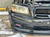 JDM Subaru Forester Cross Sport Front End Conversion Bumper Lip Headlights Fenders Grille Fogs hood 2003-2005 SG5