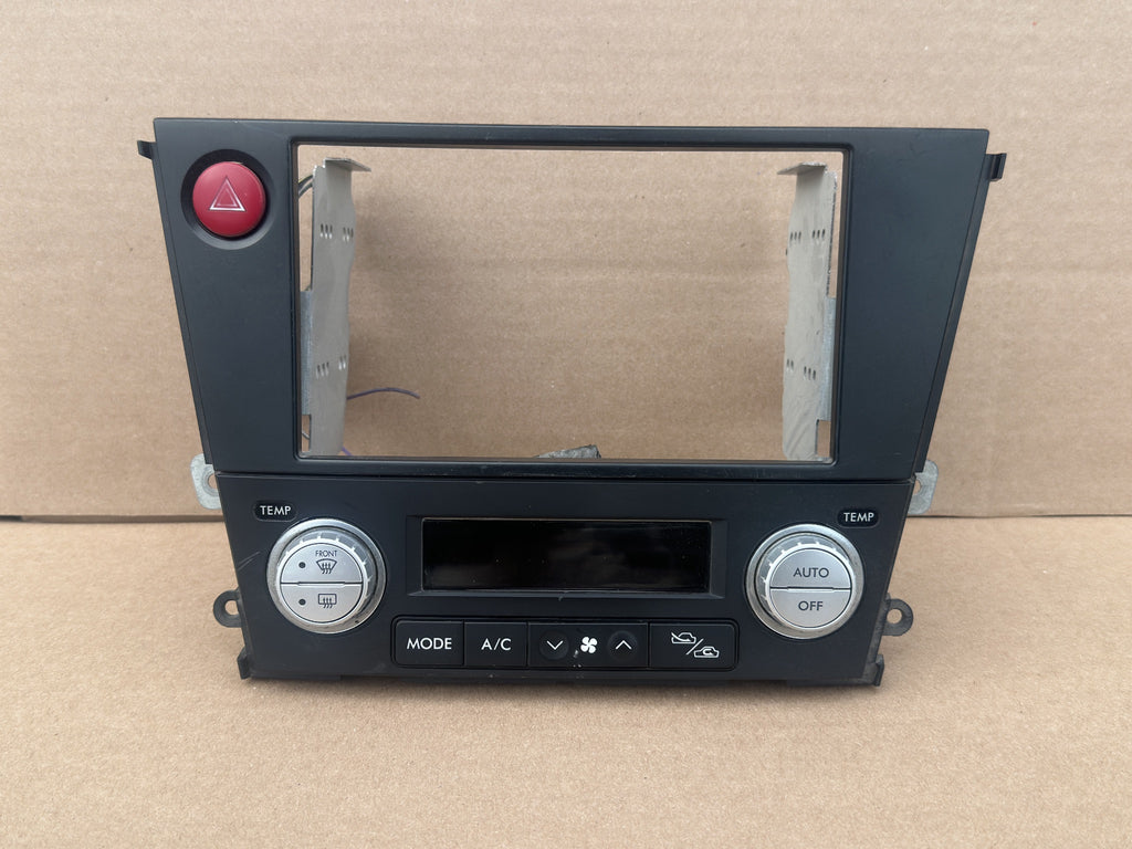 JDM Subaru Legacy 2005-2009 Outback Climate Control Din Dual Double Bezel Hazard