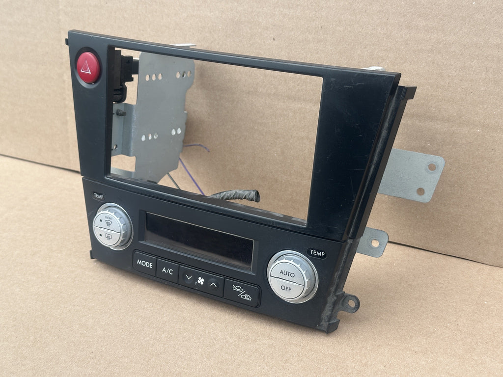 JDM Subaru Legacy 2005-2009 Outback Climate Control Din Dual Double Bezel Hazard