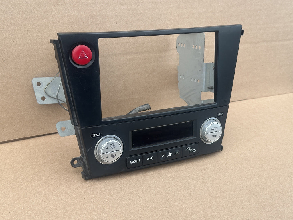JDM Subaru Legacy 2005-2009 Outback Climate Control Din Dual Double Bezel Hazard