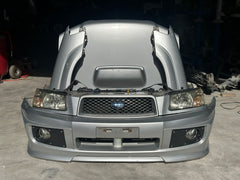 JDM Subaru Forester Cross Sport Front End Conversion Front Bumper Lip Headlights Fenders Grille Fogs Hood 2003-2005 SG5