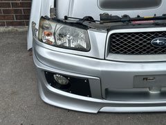 JDM Subaru Forester Cross Sport Front End Conversion Bumper Lip Headlights Fenders Grille Fogs 2003-2005 SG5 + Rear Bumper Item: 2565