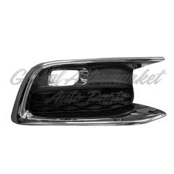 FOG LAMP BEZEL FR RH TEXTURED BLACK W/CHROME TRIM