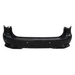 BUMPER RR PRIMED W/HITCH/BACKUP INTERVENTION(2 INNER HOLES) W/SENSOR CAPA