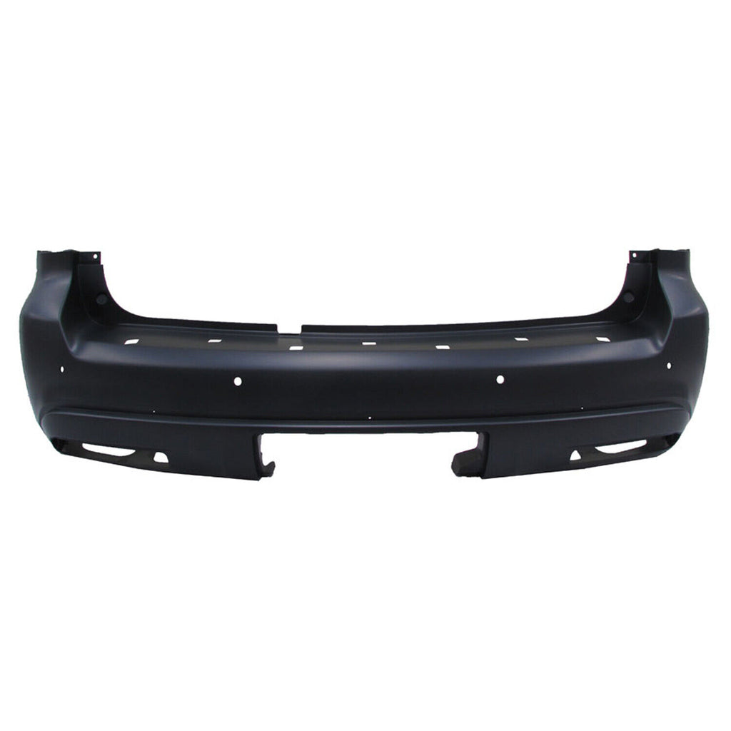 BUMPER RR PRIMED PTM W/MOLDING HOLES/PARK ASSIST SENSOR