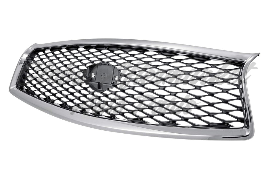 GRILLE W/O AROUND VIEW MIRROR GRAY/BLACK W/CHROME FRAME