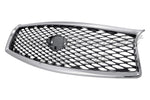 GRILLE W/O AROUND VIEW MIRROR GRAY/BLACK W/CHROME FRAME — photo 2