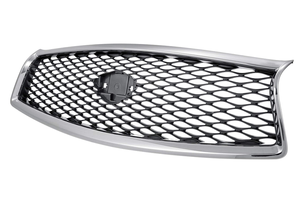 GRILLE W/O AROUND VIEW MIRROR GRAY/BLACK W/CHROME FRAME