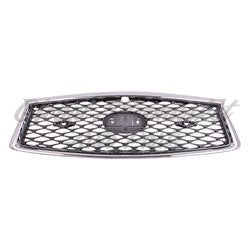 GRILLE PTD GRAY W/CHROME FRAME W/SENSOR/CAMERA