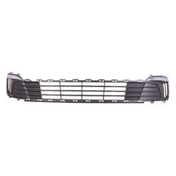 GRILLE LOWER MATTE BLACK W/CHROME MOULDING W/O FOGS FROM 1/22/2015