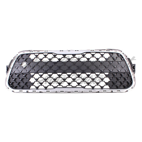 GRILLE LOWER FR MATTE BLACK W/SILVER OUTER MOLDING W/O FOG LAMPS