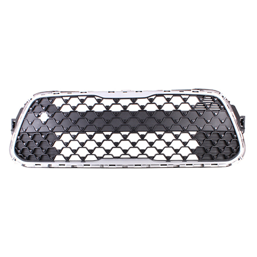 GRILLE LOWER FR MATTE BLACK W/SILVER OUTER MOLDING W/O FOG LAMPS