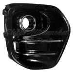 FOG LAMP BEZEL FR LH TEXTURED BLACK W/CHROME MOULDING W/O LED FOG FWD — photo 3