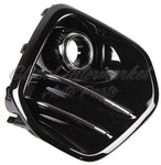 FOG LAMP BEZEL FR RH PTD BLACK W/CHROME MOULDING W/O LED FOGS FWD — photo 3