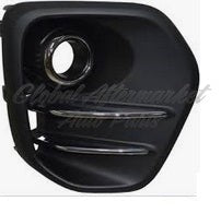 FOG LAMP BEZEL FR RH TEXTURED BLACK W/CHROME MOULDING W/O LED FOG FWD