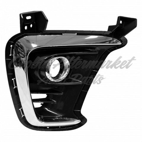 FOG LAMP BEZEL FR RH DARK GRAY W/CHROME MOLDING USE W/HALOGEN FOGS SX/SX LTD/EX MODELS
