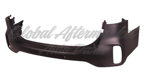 BUMPER RR PRIMED W/SENSOR W/O SKID PLATE