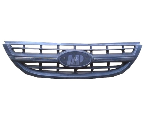 GRILLE (W/CHROME INSERT) MATTE-BLACK