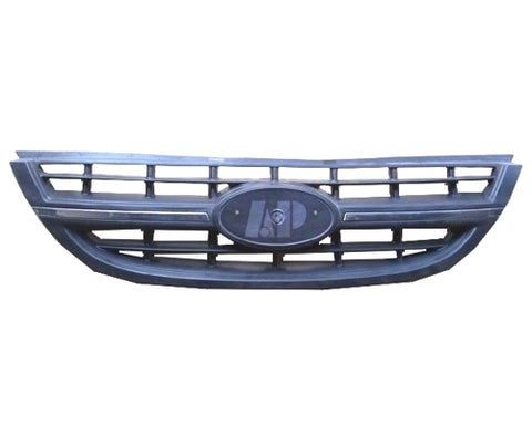 GRILLE (W/CHROME INSERT) MATTE-BLACK