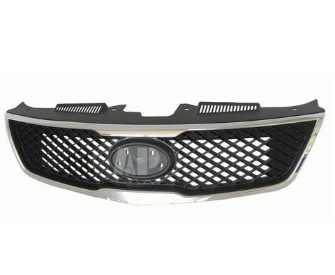 GRILLE BLACK W/CHROME MOULDING SDN