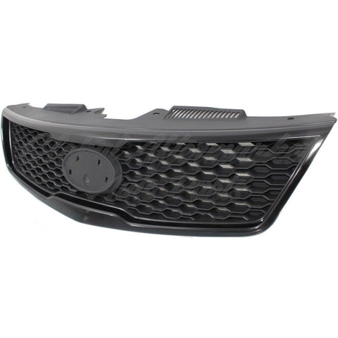 GRILLE MATT-BLACK PARTIAL PAINTED SILVER GRAY (KOUP)
