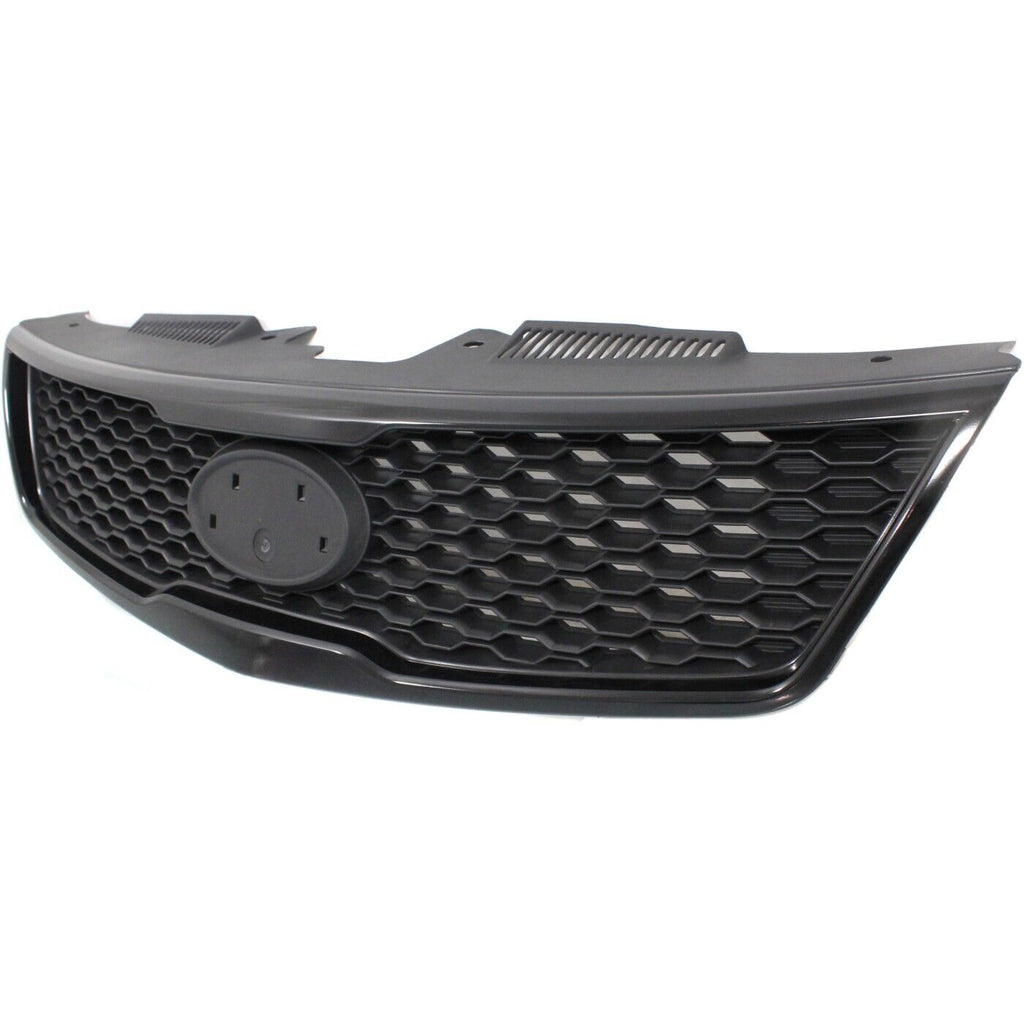 GRILLE MATT-BLACK PARTIAL PAINTED SILVER GRAY (KOUP)