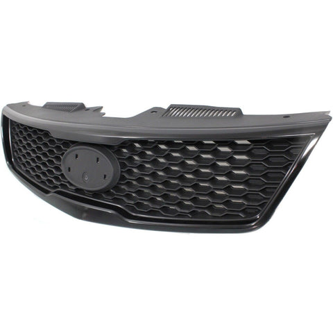 GRILLE MATT-BLACK PARTIAL PAINTED SILVER GRAY (KOUP)