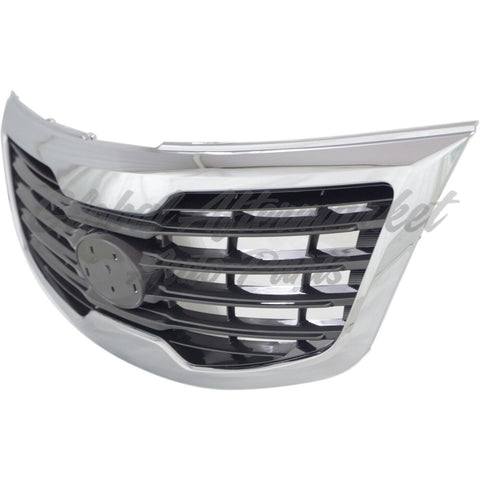 GRILLE PAINT SILVER GRAY W/CHROME MLDG