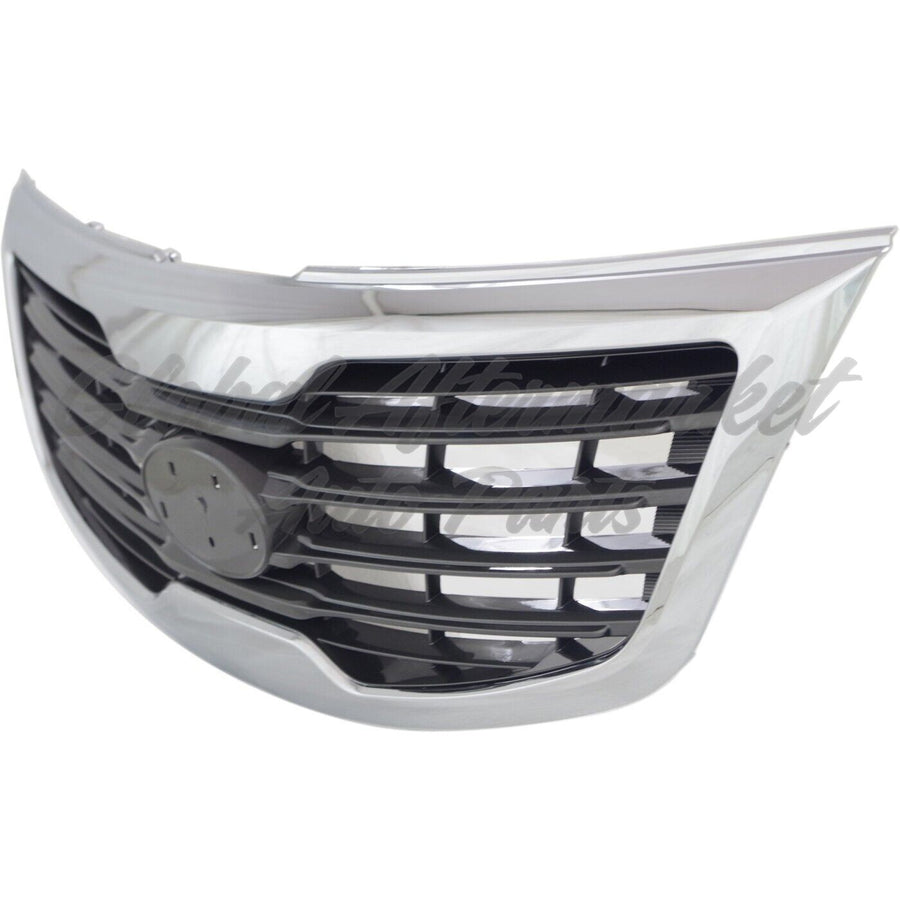 GRILLE PAINT SILVER GRAY W/CHROME MLDG