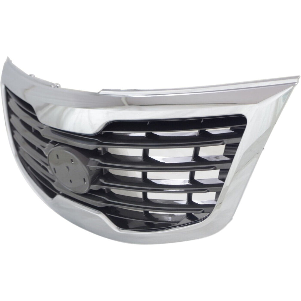 GRILLE PAINT SILVER GRAY W/CHROME MLDG