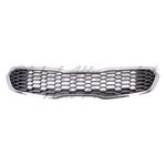 GRILLE PAINTED DARK SILVER W/CHROME MOULDING FOR EX — photo 1