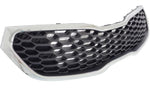 GRILLE PAINTED DARK SILVER W/CHROME MOULDING FOR EX — photo 3