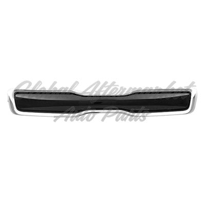 GRILLE W/CHROME MOULDING W/O BASE SHINY BLACK