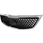 GRILLE W/CHROME MOULDING 2.4L PAINTED BLACK — photo 2