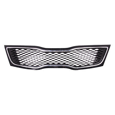 GRILLE PAINTED BLACK W/CHROME MOULDING USA BUILT LX/EX
