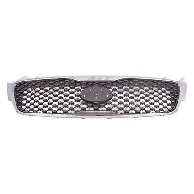 GRILLE MATTE DARK GRAY W/CHROME FRAME L/LX/EX