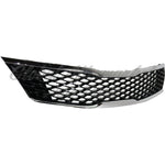 GRILLE GLOSSY BLACK MESH W/UPPER/LOWER CHROME MOULDING W/O ADAPTIVE CRUISE — photo 1