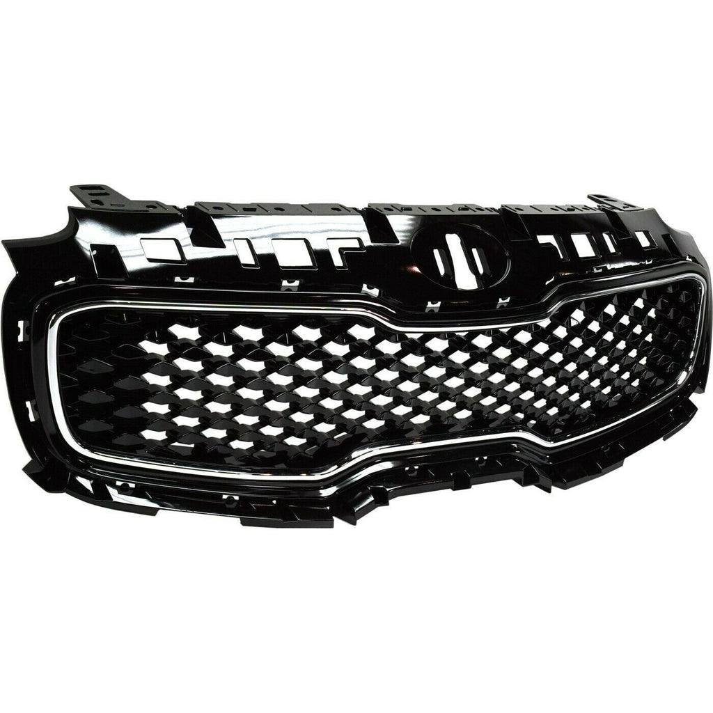 GRILLE GLOSSY BLACK W/CHROME FRAME W/O PRE-COLLISION