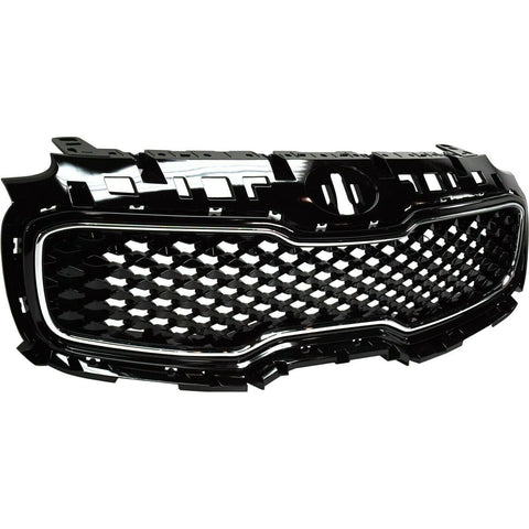 GRILLE GLOSSY BLACK W/CHROME FRAME W/O PRE-COLLISION