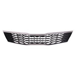 GRILLE PTD BLACK W/OUTER CHROME MOULDING S/EX MODEL