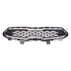 GRILLE MATTE BLACK W/SILVER/GRAY MOULDING FR/LXS MODEL