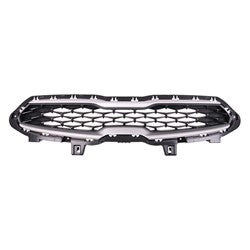 GRILLE MATTE BLACK W/SILVER/GRAY MOULDING FR/LXS MODEL